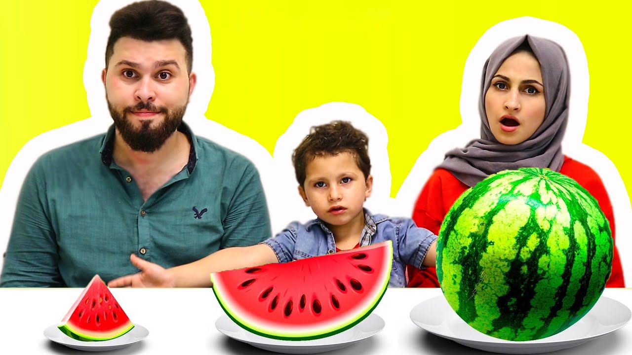 تحدي كبير , وسط او صغير !! معقول اكلت البطيخة كلها ؟؟