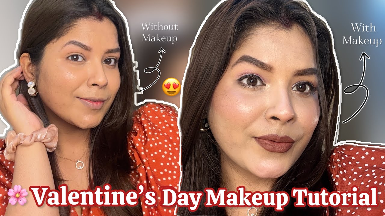 Valentine’s Day Makeup Tutorial 2026💄💓 | Beginner Friendly Soft Glam😍| Romantic Date Night Makeup💞
