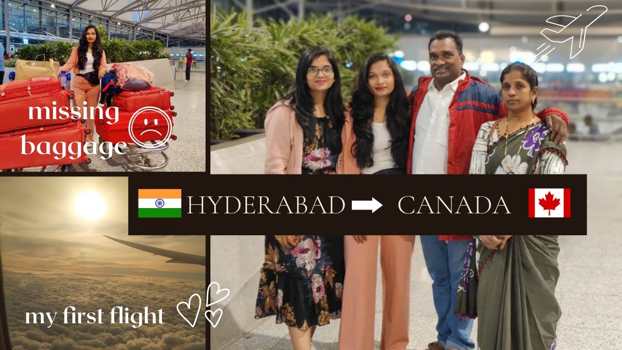 నా కెనడా ప్రయాణం | INDIA TO CANADA | MY FIRST FLIGHT EXPERIENCE | MISSING BAGS | IMMIGRATION PROCESS