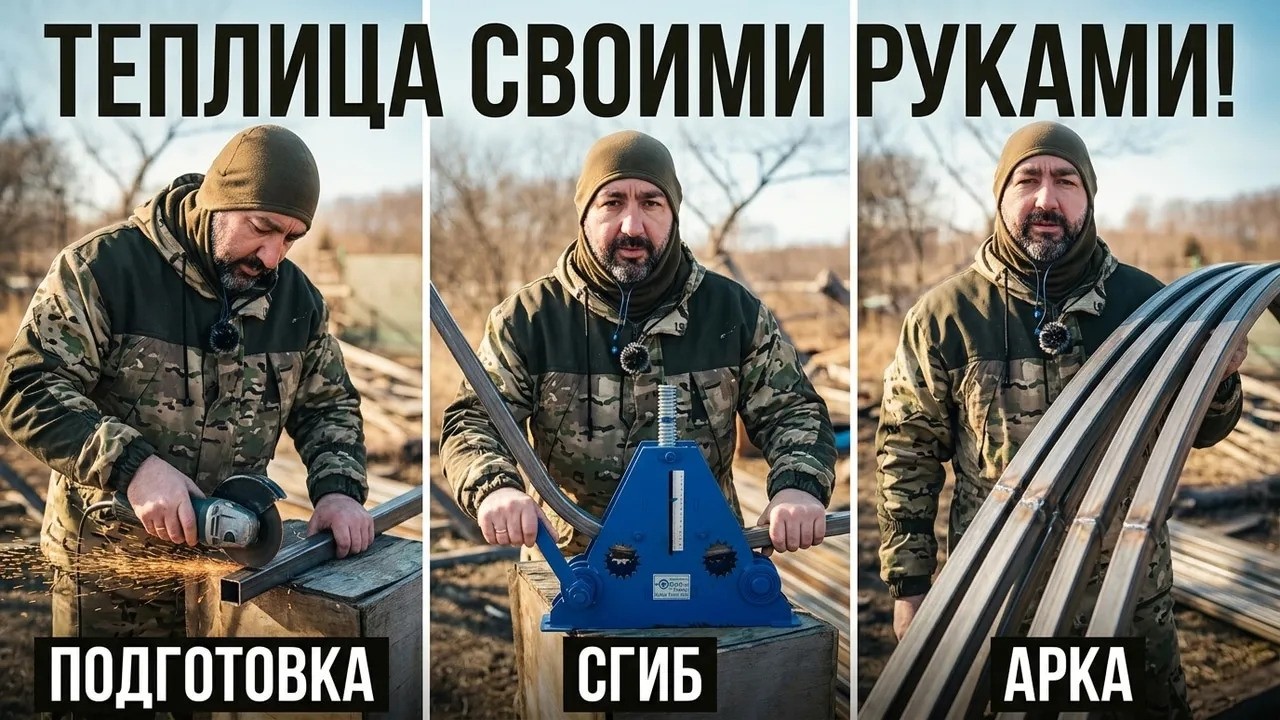 Блочная теплица. Дуги (арки) - сварка и гибка