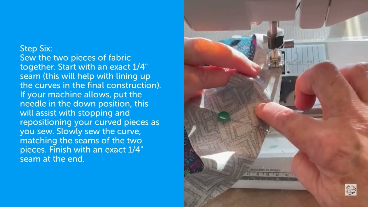 Curved Piecing - Free Bird Quilting