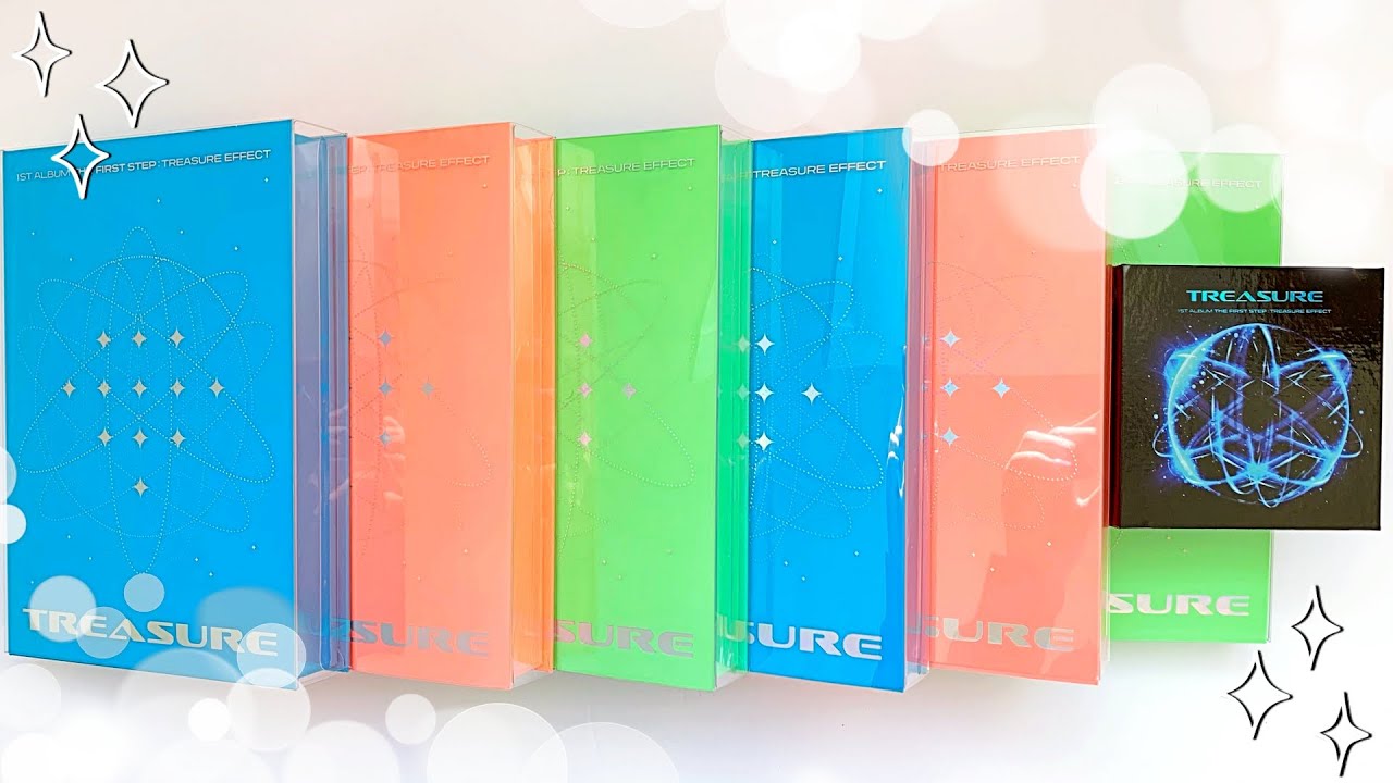 ✧Unboxing 6 Copies of Treasure 1st Full Album: Treasure Effect + Kihno✧
