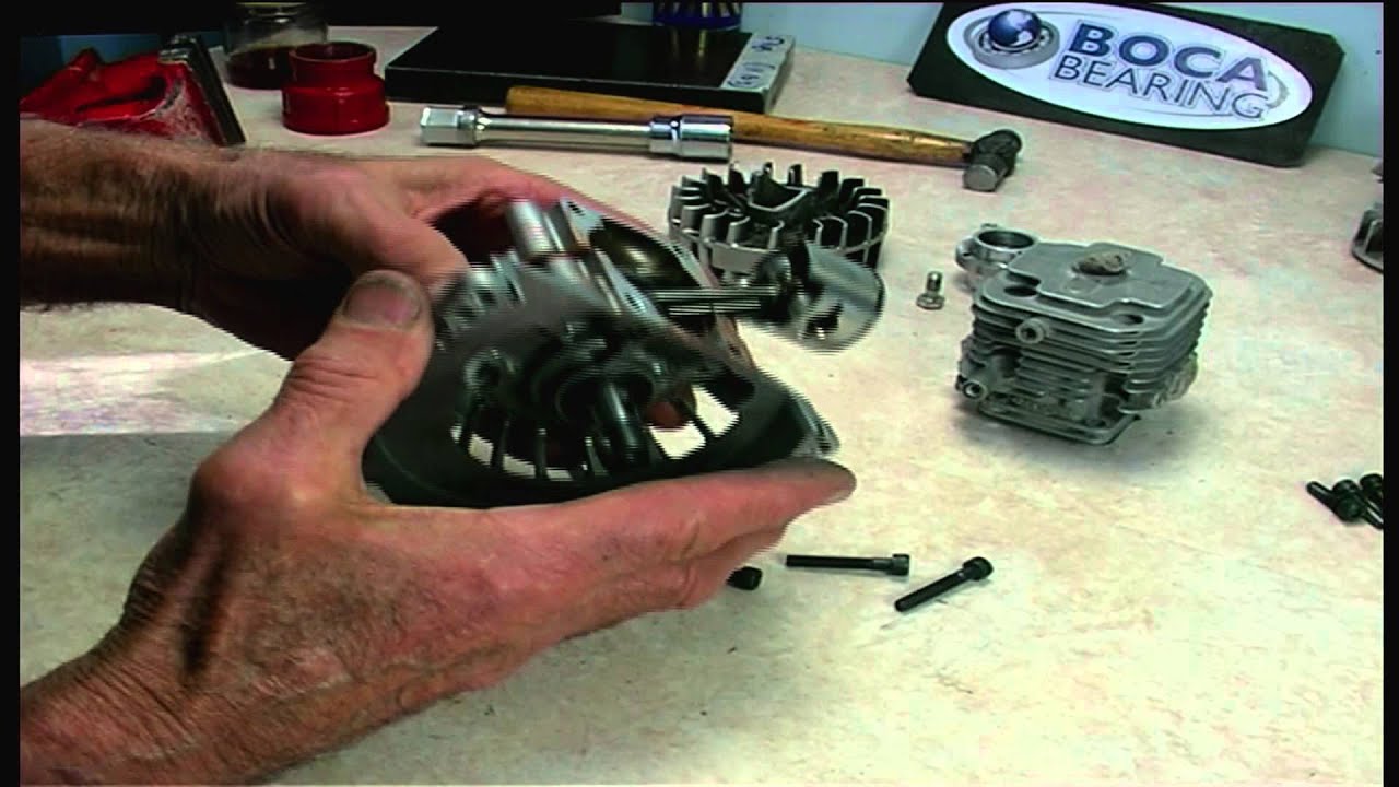 Part 5 - Zenoah RC engines crank bearings renewal - DISMANTLE ENGINE & REMOVE BEARINGS