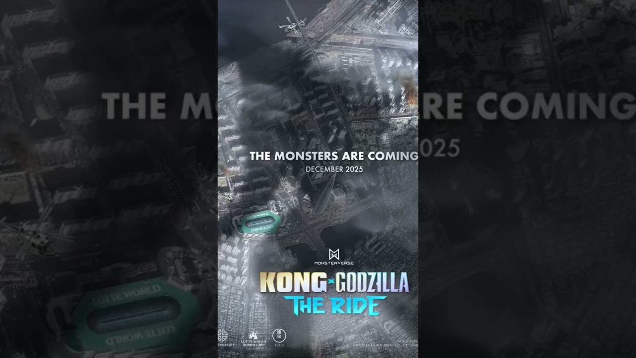New posters for "Godzilla x Kong: The Ride