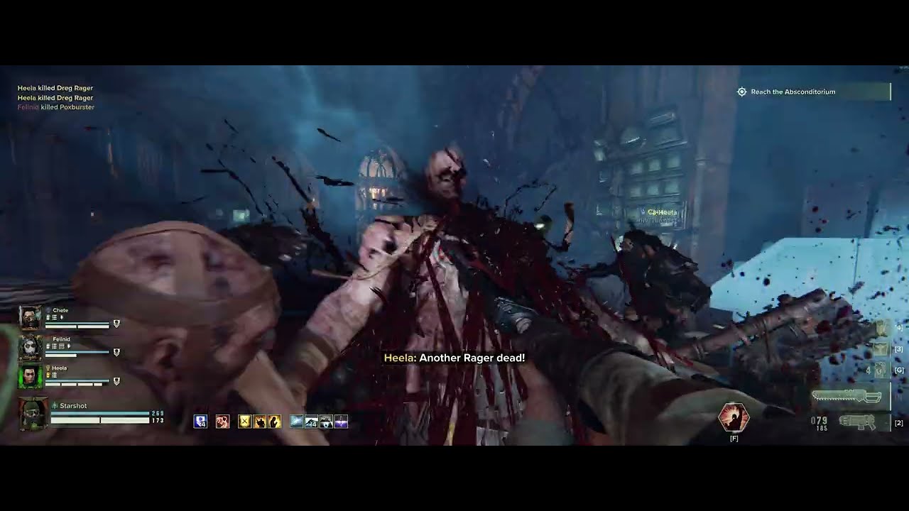 Warhammer 40000 Darktide. Rooms filled to the brim with emptiness. Plasma support. Hi int stg.