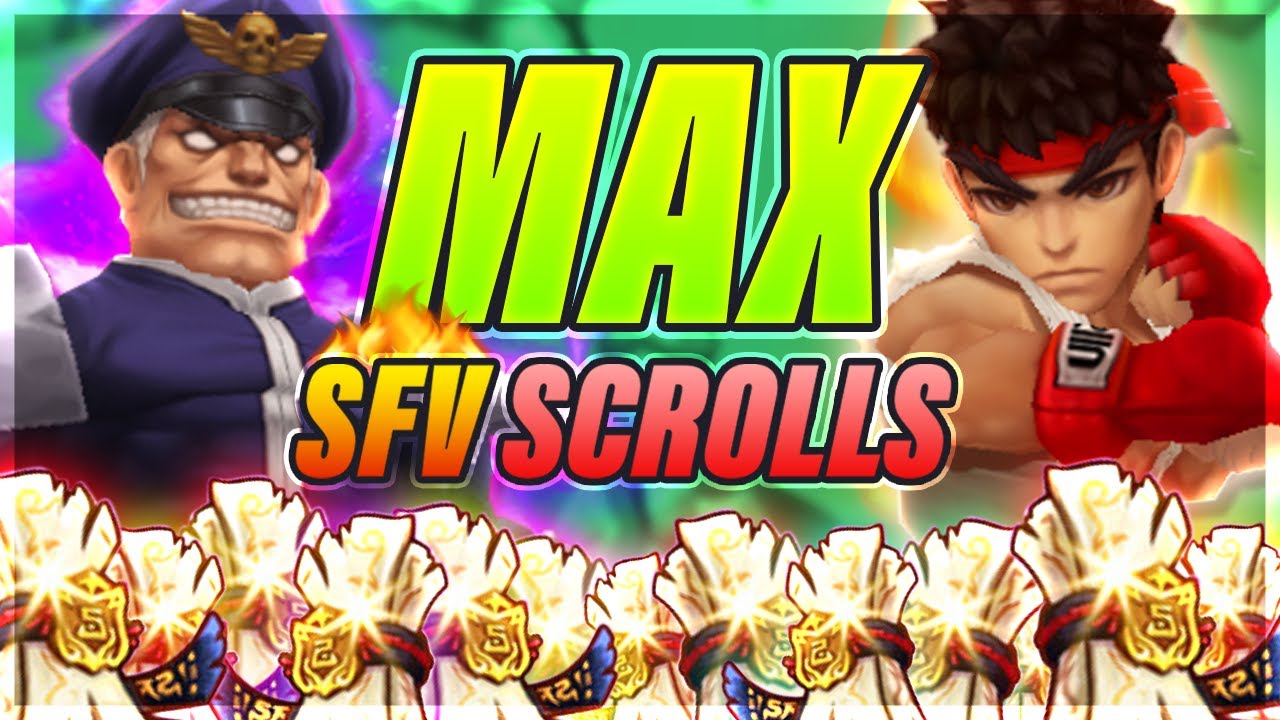 MAX Street Fighter Scrolls! - How Many Ryu & M. Bisons Can We Summon?!