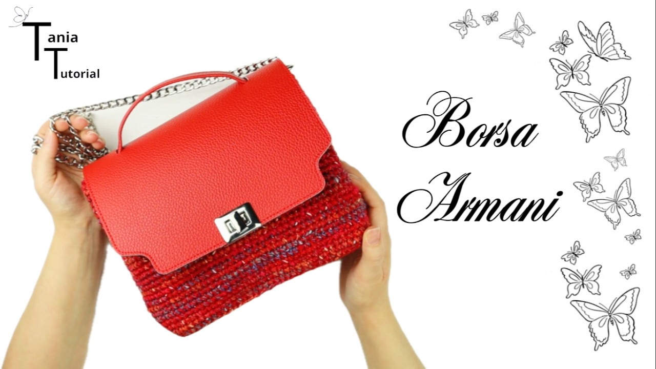 Borsa all'uncinetto  Armani @Tania Tutorial