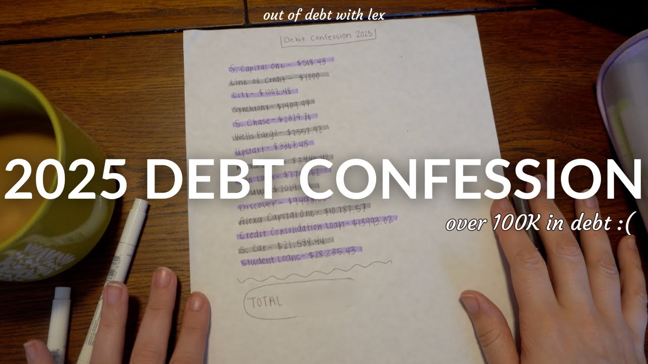 2025 DEBT CONFESSION | over 100K of debt... I am so ashamed😔