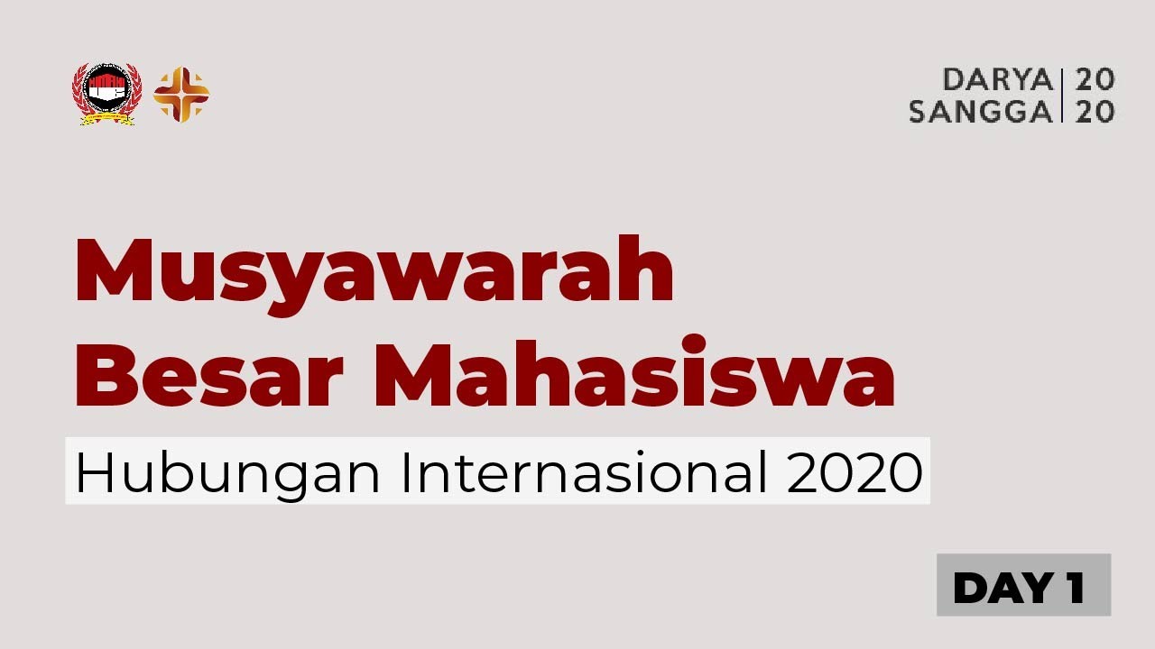 MUSYAWARAH BESAR MAHASISWA HUBUNGAN INTERNASIONAL 2020