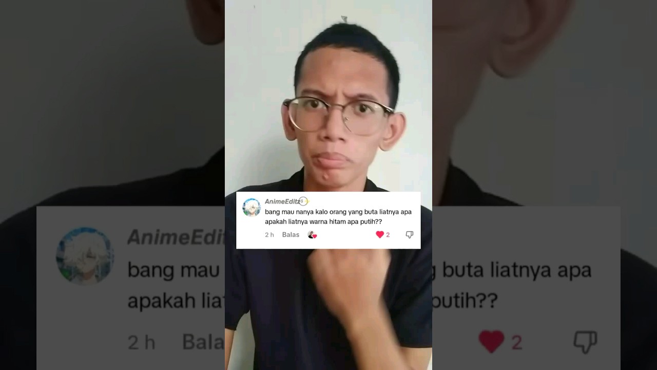 Kalau orang tunanetra, liatnya apa?