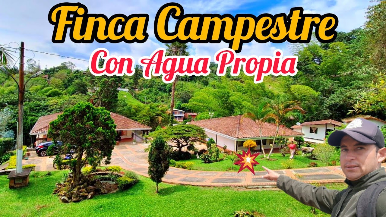 REF.004 #PEDROPARRA FINCA DE 7.400 MTS CON AGUA PROPIA Y ( 3 ) CASAS CERCA CALI #CAMPO #BARATA