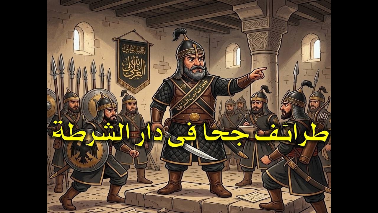 طرائف جحا فى دار الشرطة كيف جنن العساكر و اللصوص