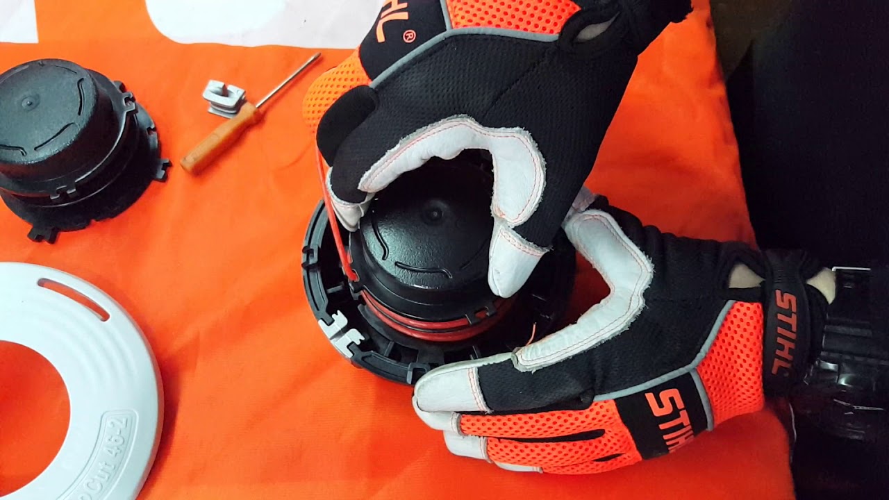 Wymiana żyłki głowica żyłkowa STIHL AutoCut 46-2 / How to replace string trimmer line Stihl 46-2