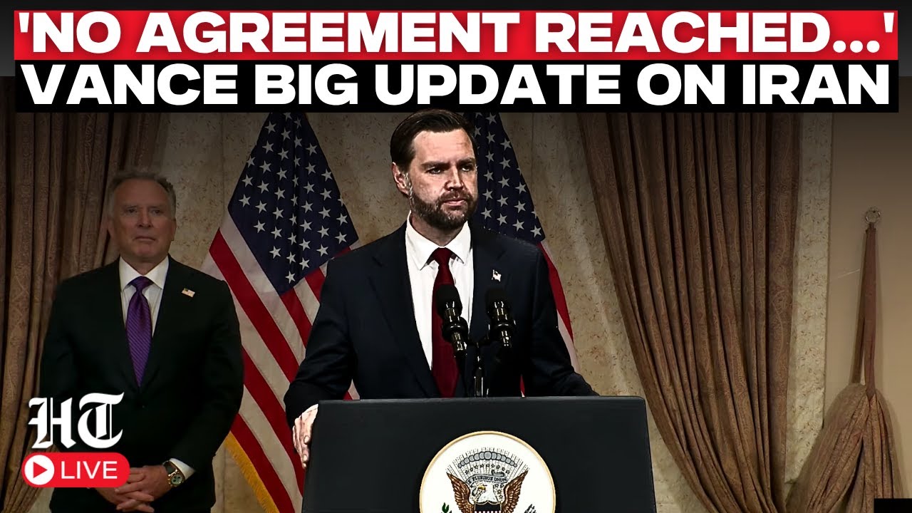 JD Vance LIVE: 'Bad News, have not reached agreement...' JD Vance on US-IRAN peace Talks in Pakistan