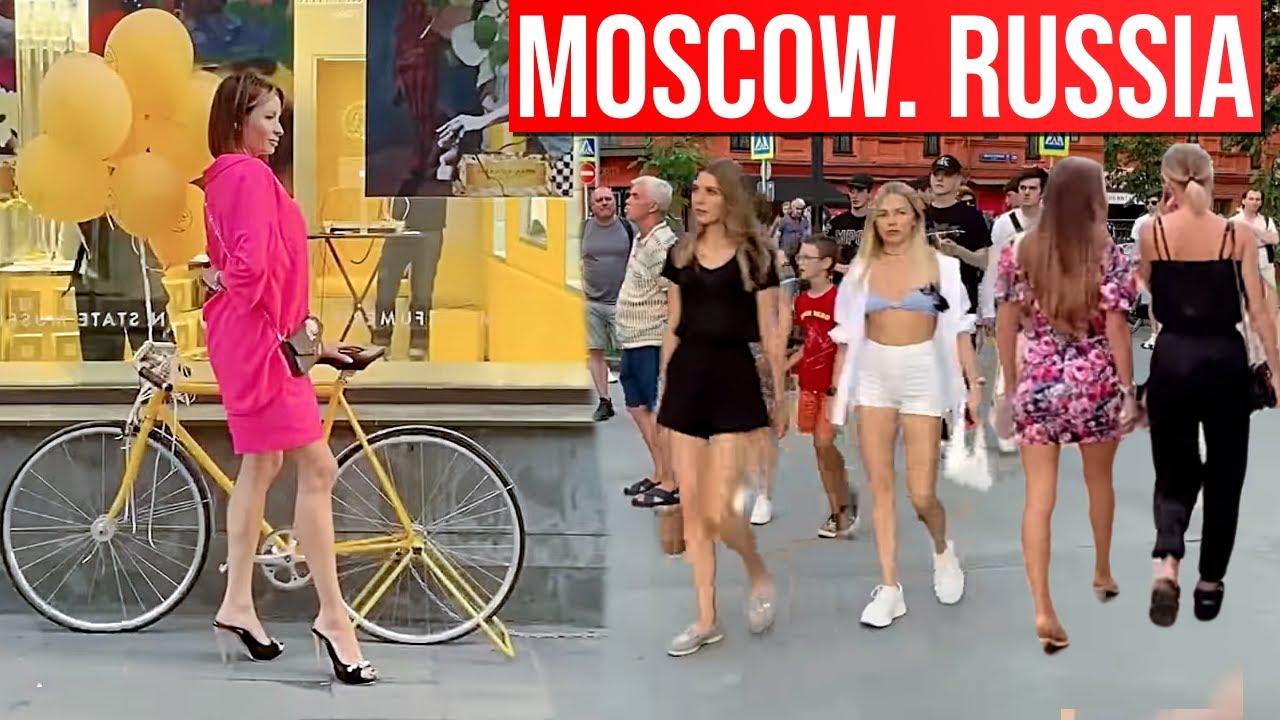 🔥 Russian Girls. Moscow Street Life. Walking Tour