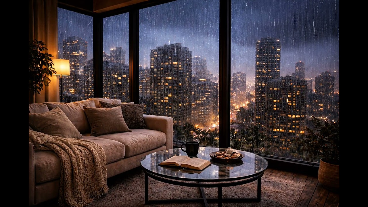 Um Dia de Chuva só pra você, relaxar, descansar, estudar ou dormir 
