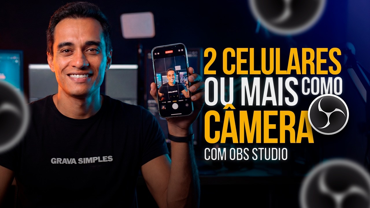 2 celulares OU MAIS como CAMERA no OBS STUDIO (lives e vídeos)