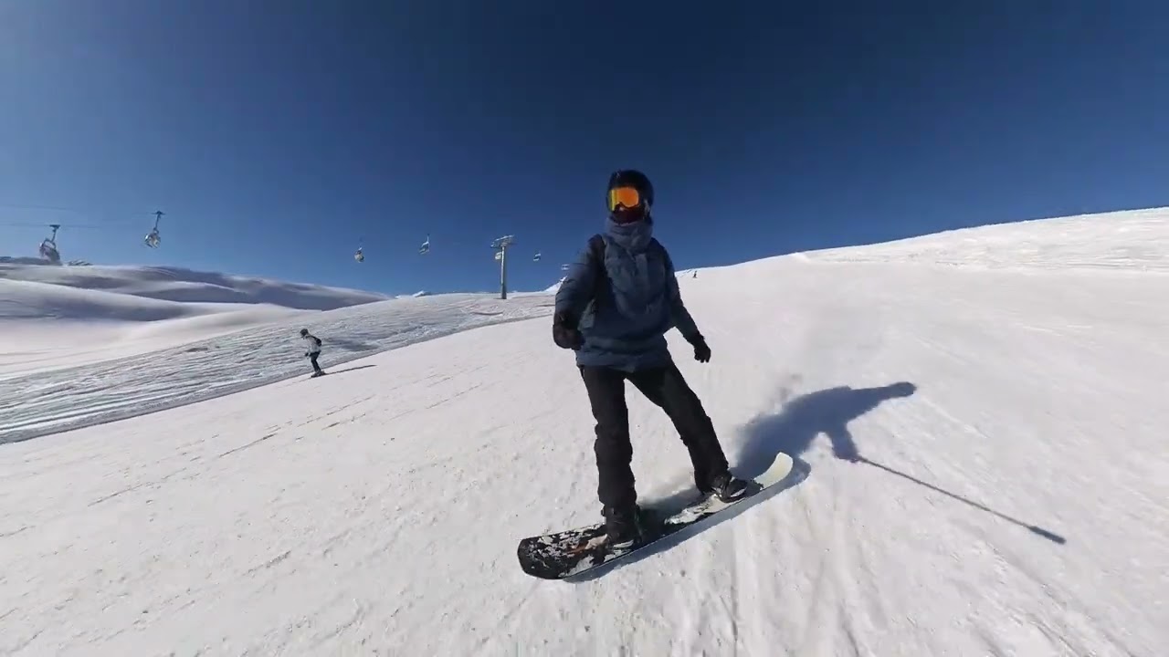 Snowboarding in Bormio 2024