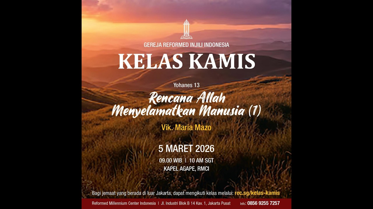 Rencana Allah Menyelematkan Manusia I (Yoh 13) - Vik. Maria Mazo