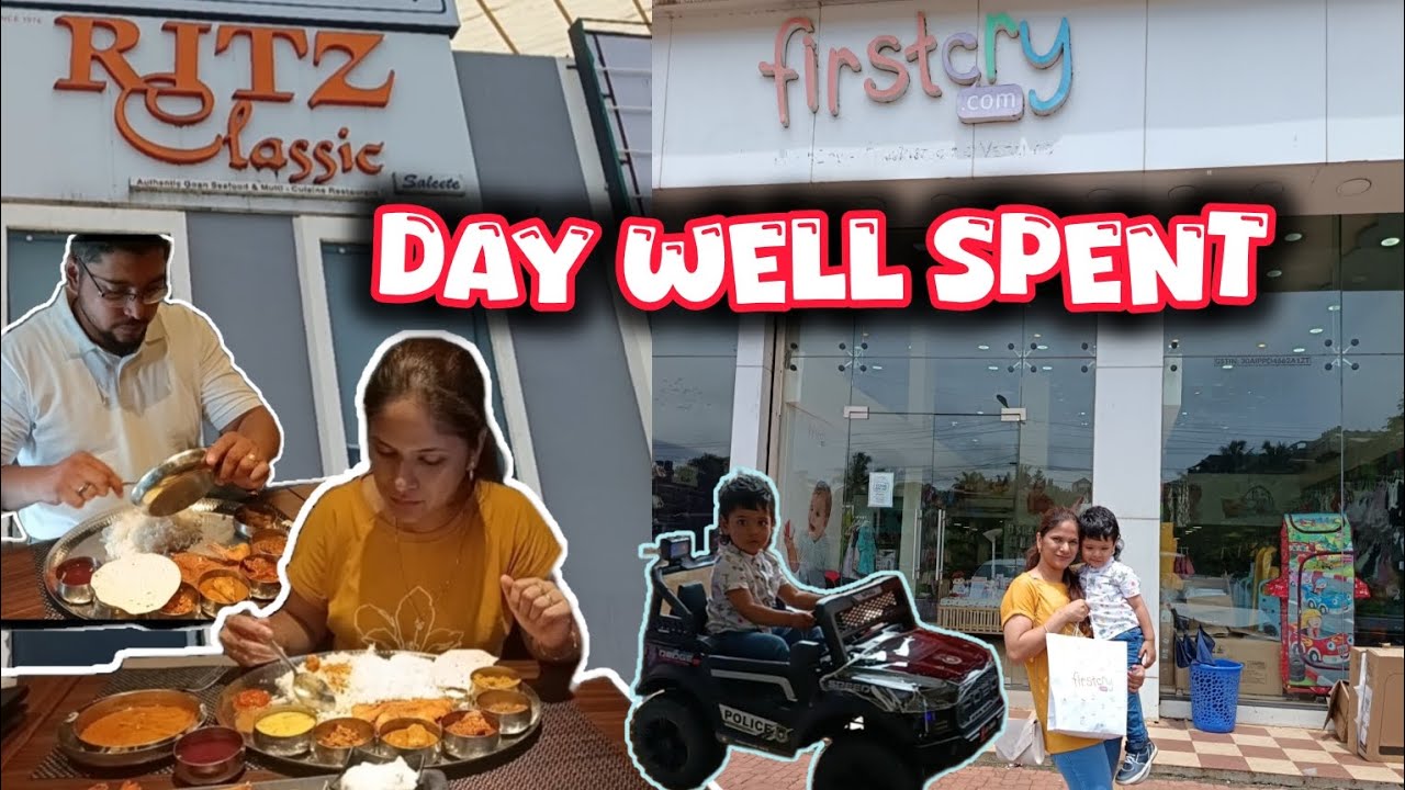 Day Well Spent: Shopping & Lunch #konkanivlog #goanvloger #goa #firstcry #restaurant #mercado