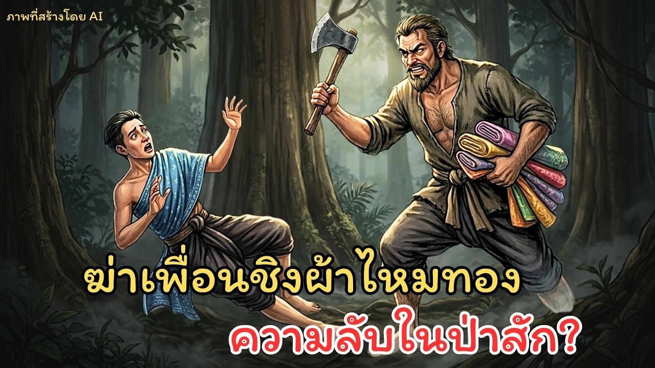 ฆาตกรรมใต้ป่าสัก! คนตัดไม้ใจเหี้ยมฆ่าเพื่อนชิงผ้าไหม จุดจบหนีตายไปอดตายในถ้ำ