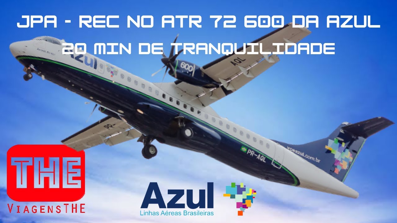 Voo ATR 72-600 Azul: João Pessoa (JPA) para Recife (REC) – Visão do Passageiro