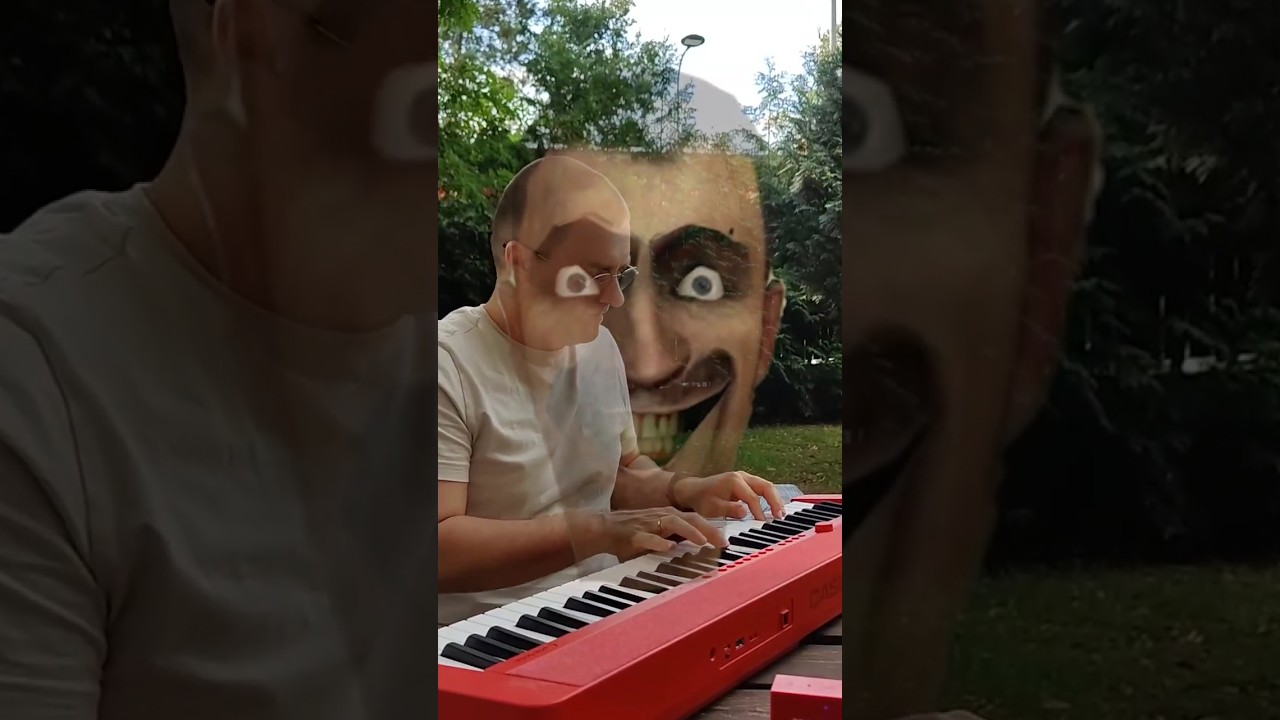 Po jednym wysłuchaniu 🤯 Skibidi toilet na PIANINIE 🎹 #pianino #skibiditoilet