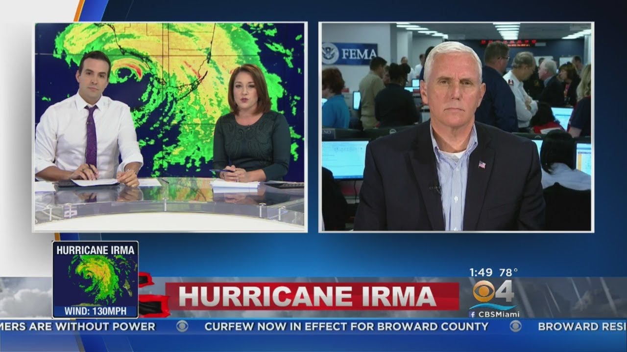 Vice President Mike Pence talks to CBS4 about Hurricane Irma