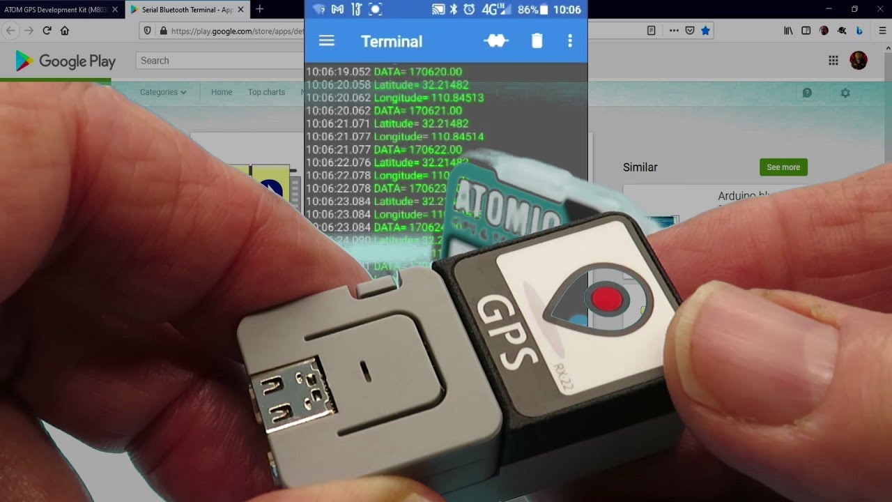 Quick start with the ATOM GPS Development Kit from M5Stack