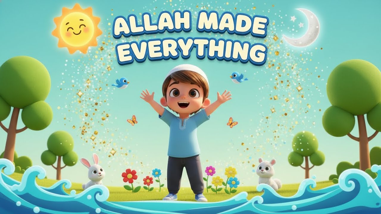 Allah Made Everything! 🌍 Islamic Nursery Rhyme | Ayyan and Friends