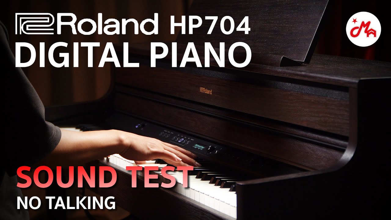 Roland HP704 Digital Piano | Sound Test No Talking