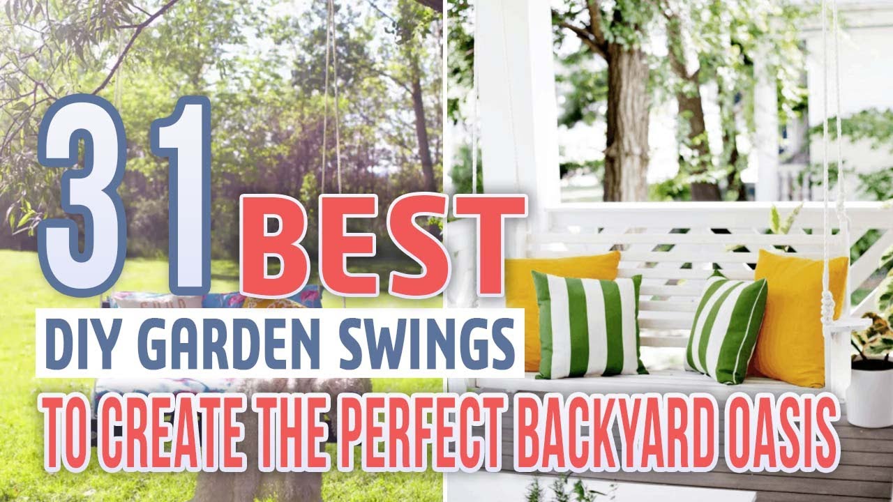 31 Best DIY Garden Swings To Create The Perfect Backyard Oasis