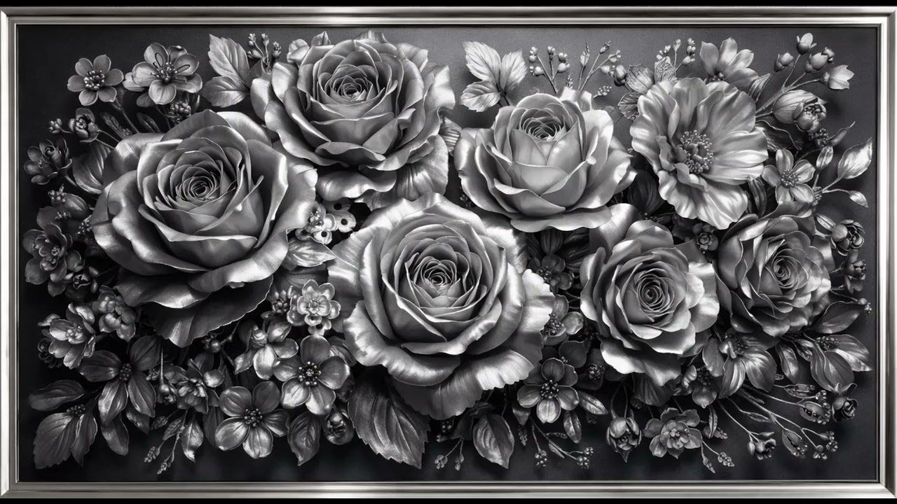 “4K Gümüş Tablo – Detaylarda Şıklık”