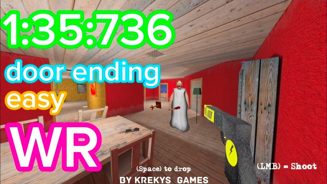 Granny 2: enhanced | 1:35:736 | door ending | easy | any glitchless% | WR 