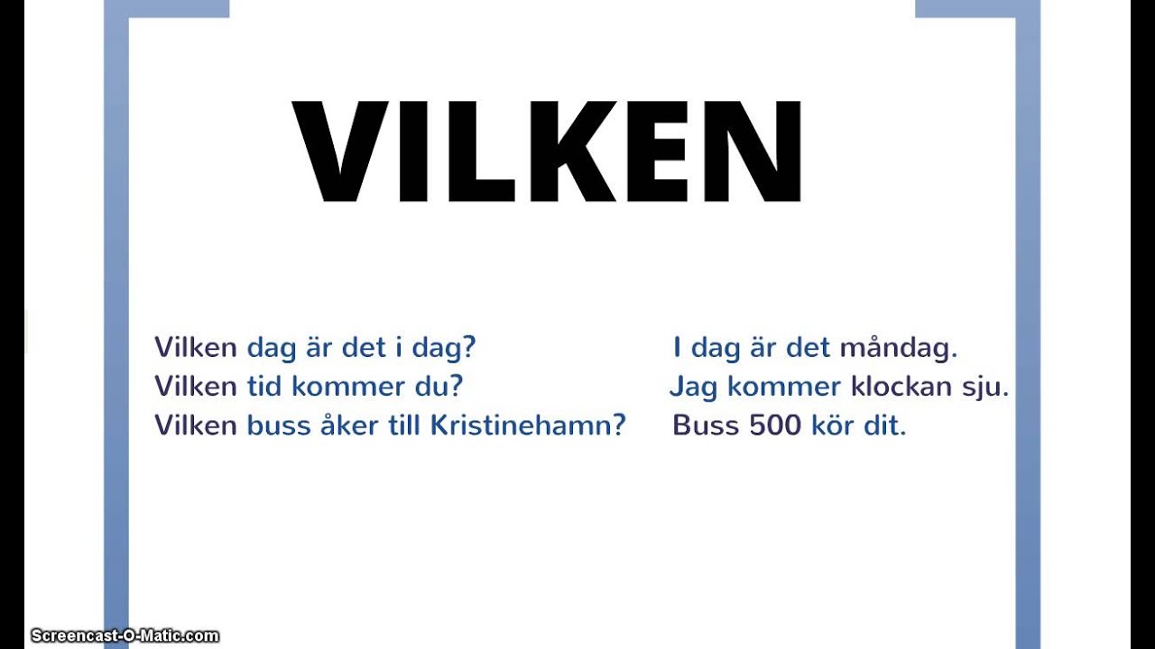Frågeord