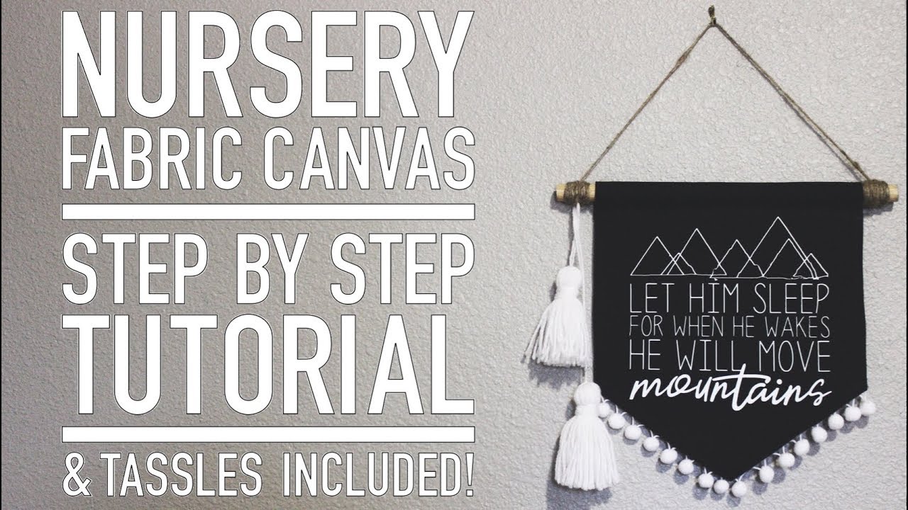 DIY Tutorial Fabric Banner Nursery Room