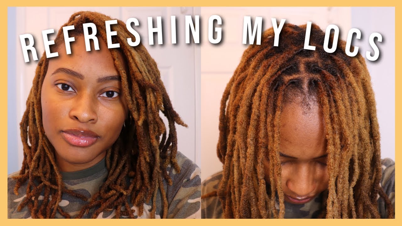 HOW I REFRESH MY LOCS IN-BETWEEN RETWISTS WITHOUT WASHING OR CLIPS! | Kennedi Leigh