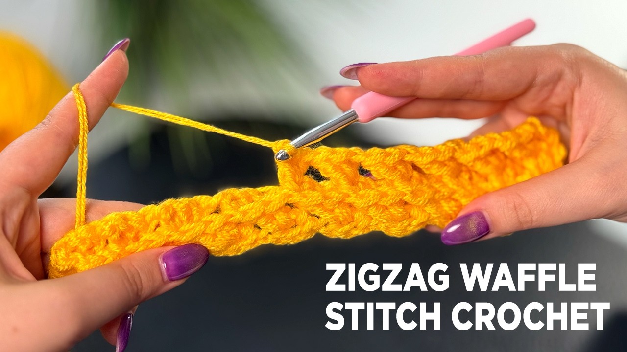 The Secret to PERFECT Zigzag Waffle Stitch | Cozy Baby Blanket Pattern