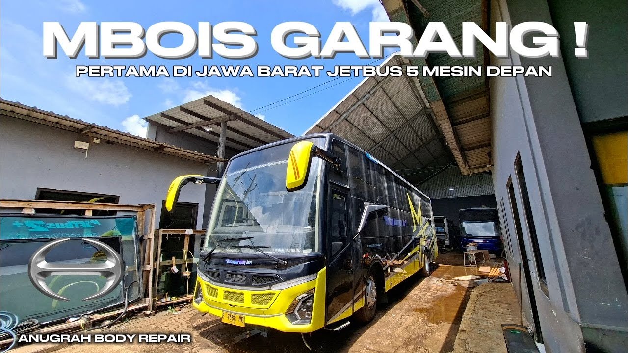 JETBUS 5 MESIN DEPAN PERTAMA DI JAWA BARAT | BINTANG LURAGUNG ASRI | ANUGRAH BODY REPAIR