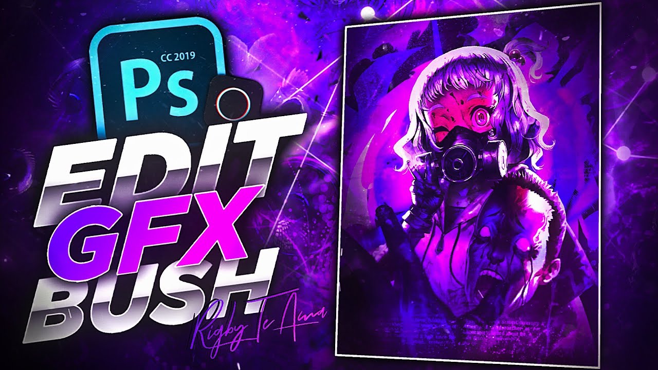 Speed Art Edit Gfx Anime - Photoshop touch Android