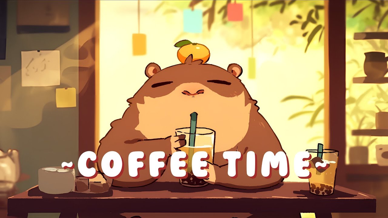 Capybara Lofi Zone - Chill Jazz Beats to Relax/Study ~ Quiet Moments ~ 🎵