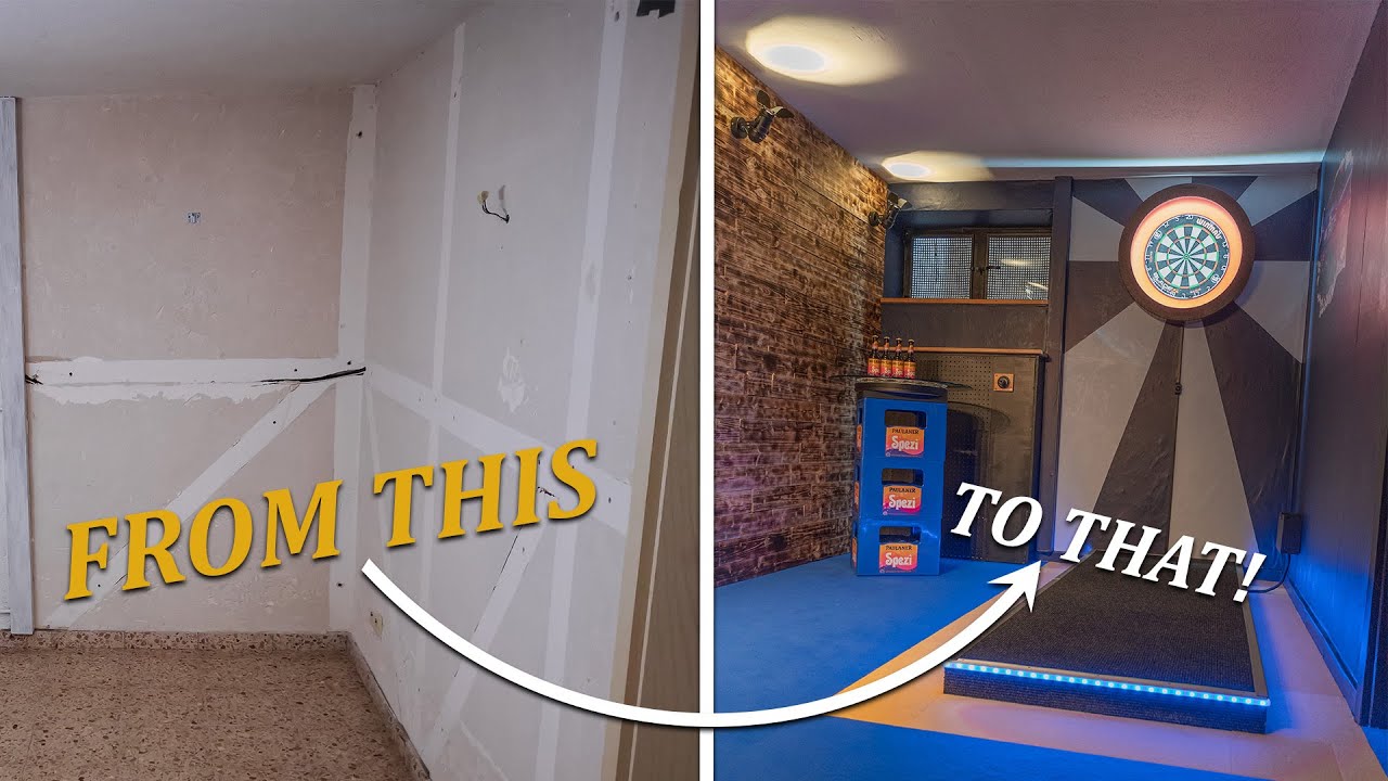 How I've built the ULTIMATE DARTS ROOM! Ally Pally at HOME!