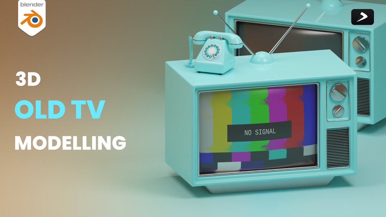 How to make stylized old television in blender #stylized 