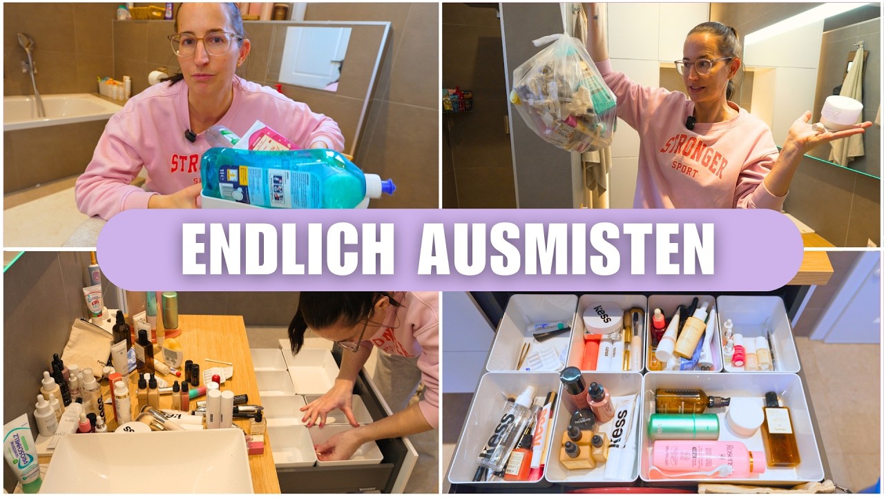BADEZIMMER Putzen & neu Organisieren | Badezimmer Declutter | Clean Elizabeth