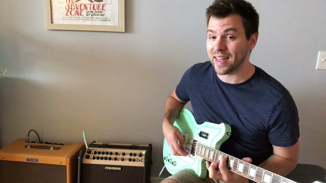 Eastwood Guitars Airline Map Colin Newman:  Acoustic Modeling with Piezo pickup.