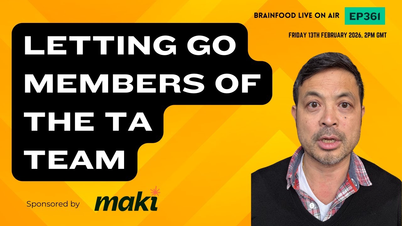 LETTING GO MEMBERS OF THE TA TEAM: LEADERSHIP LESSONS!