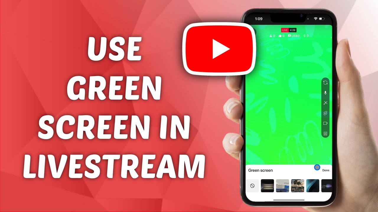 How to Use Green Screen in YouTube Live Stream