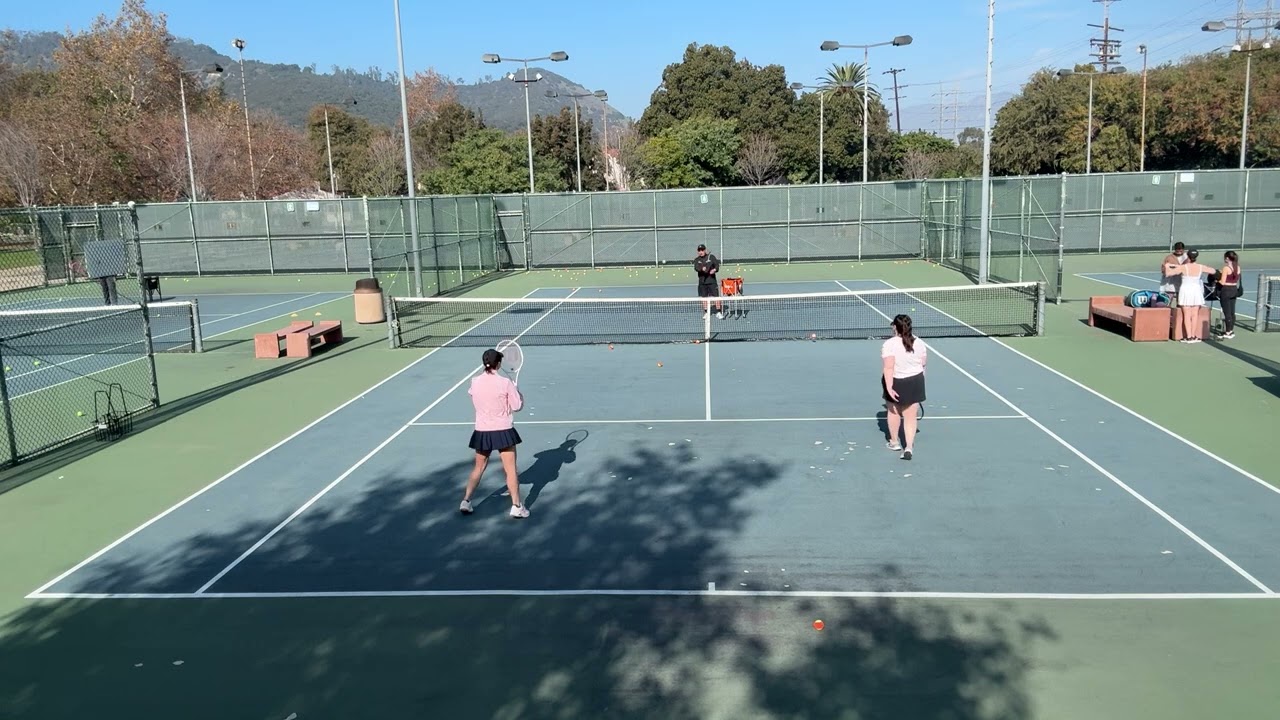 Tennis Lesson- Amy & Kate