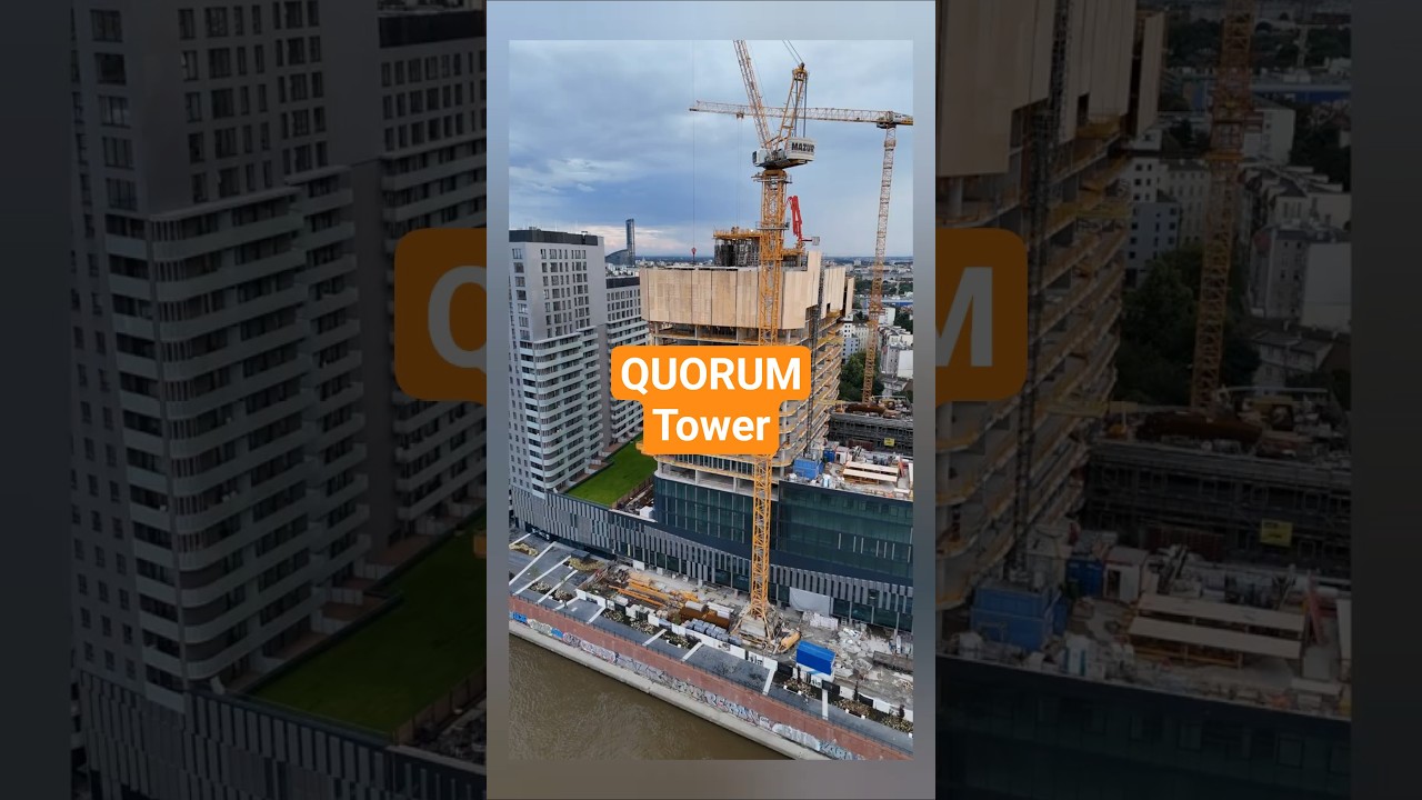 Budowa Quorum Tower we Wrocławiu (Stan z 31.07.2025)