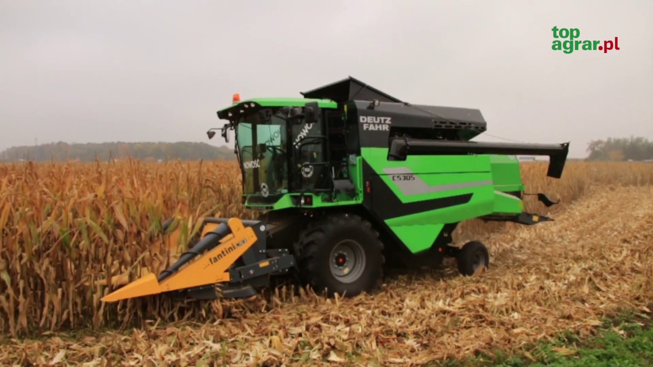 Nowy kombajn Deutz-Fahr C5305 w kukurydzy